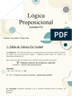 Lógica Proposicional: (Semana 02)