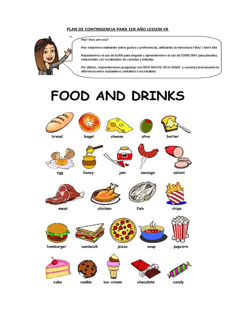 1er Año Secundario Tecnico Food and Drinks Contables e Incontables ...