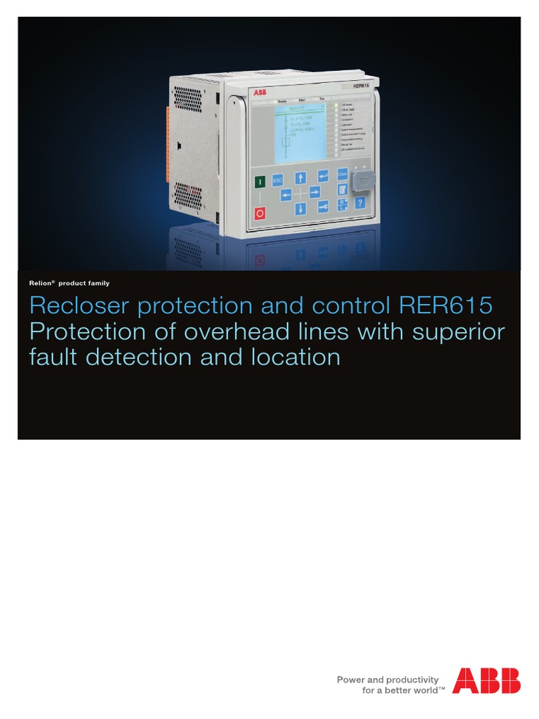 RER615 Brochure 757955 LRENb | PDF | Electrical Grid | Power (Physics)