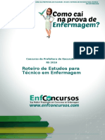 Roteiro de Estudos para Técnico em Enfermagem: Concurso Da Prefeitura de Itacurubi - RS 2016