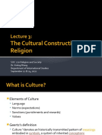 The Cultural Construction of Religion