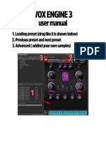 Us Er Manual: VOX Engi NE 3