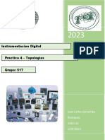 Instrumentacion Digital Practica 4 - Topologias Grupo: 517: Juan Carlos Zamarripa Rodriguez 1361513 2/25/2023