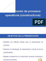 Mejoramiento de Procesos Operativos (Constructivos)