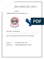 Levantamiento topográfico de carretera