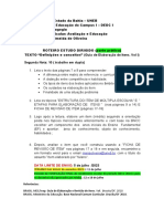 Roteiro Estudo Dirigido para Elaboração Do Item - SEGUNDA NOTA - PRÁTICA