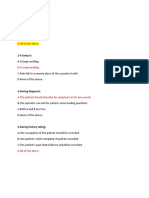 1-Oral Diagnosis Involves:: D-All of The Above