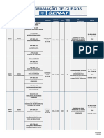 Data de Início Local Cursos Período Dias Da Semana CH Quant. Vagas Pré-Requisitos Valor