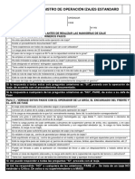 Registro de Operación Izajes Estandard: Pasos de Evaluacion Previa Antes de Realizar Las Maniobras de Izaje