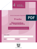 PDF Sec 4 Prueba Diagnostica Matematica Secundaria - Compress
