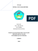 Tugas Statistika Non-Parametrik: Disusun Oleh: Nama: Alden Julio Noya NIM: 202150011 Program Studi Statistika