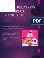 Public Relations and Direct Marketing