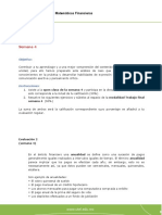 Matemáticas Financieras - Evalación 2 - P