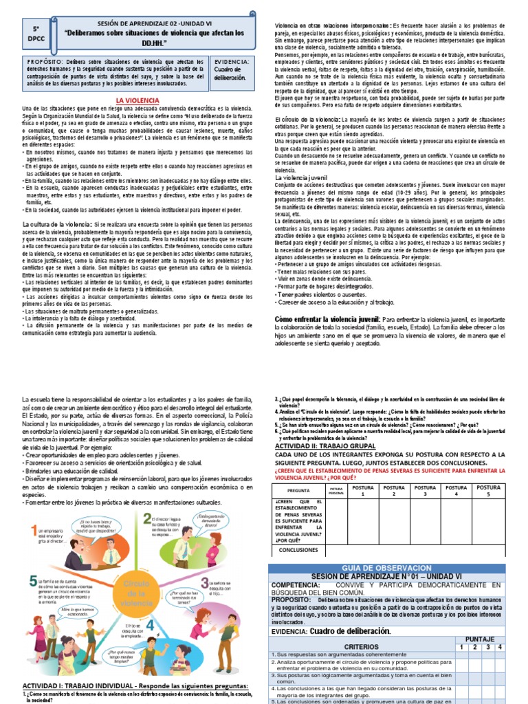 Causas y Consecuencias de la Violencia | PDF | Violencia | Familia
