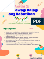 Aralin 1:: Nagwawagi Palagi Ang Kabutihan