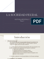 La Sociedad Feudal: Historia Medieval Ii Tema 3