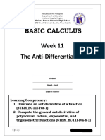 Week 11 The Anti Derivative