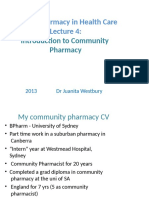 Introduction to Community Pharmacy