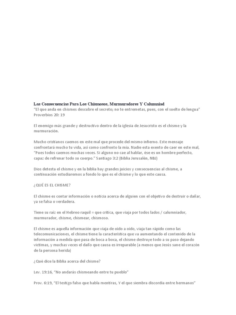 El Chisme | PDF