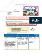 E1 A1 SESION COM Presentación de La Experiencia