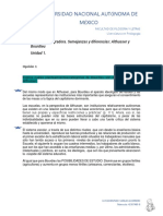 Universidad Nacional Autónoma de México: Actividad Integradora. Semejanzas y Diferencias: Althusser y Bourdieu Unidad 1