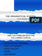 The Grammatical System