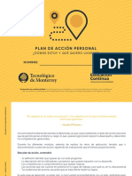 Plan de Acción Personal: ¿Dónde Estoy Y Qué Quiero Lograr?