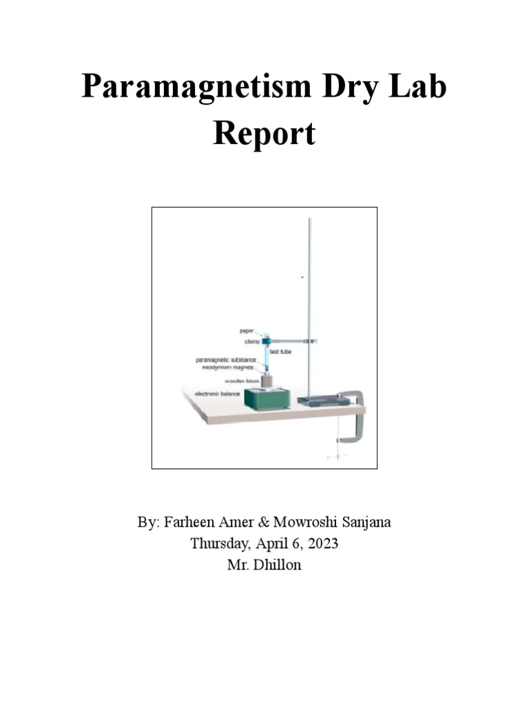 Lab Farheen & Mow PDF Mole (Unit) Chemical Compounds