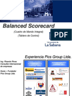 Balanced Scorecard: (Cuadro de Mando Integral) (Tablero de Control)