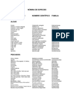 Nomina de Especies