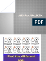 ANG PANANALIKSIK