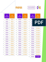 Desafio 52 Semanas: Valor Depositado Valor Acumulado Valor Depositado Valor Acumulado Valor Depositado Valor Acumulado