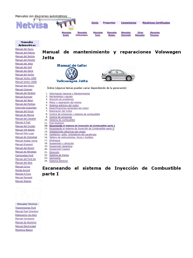 Manual Volkswagen Jetta PDF
