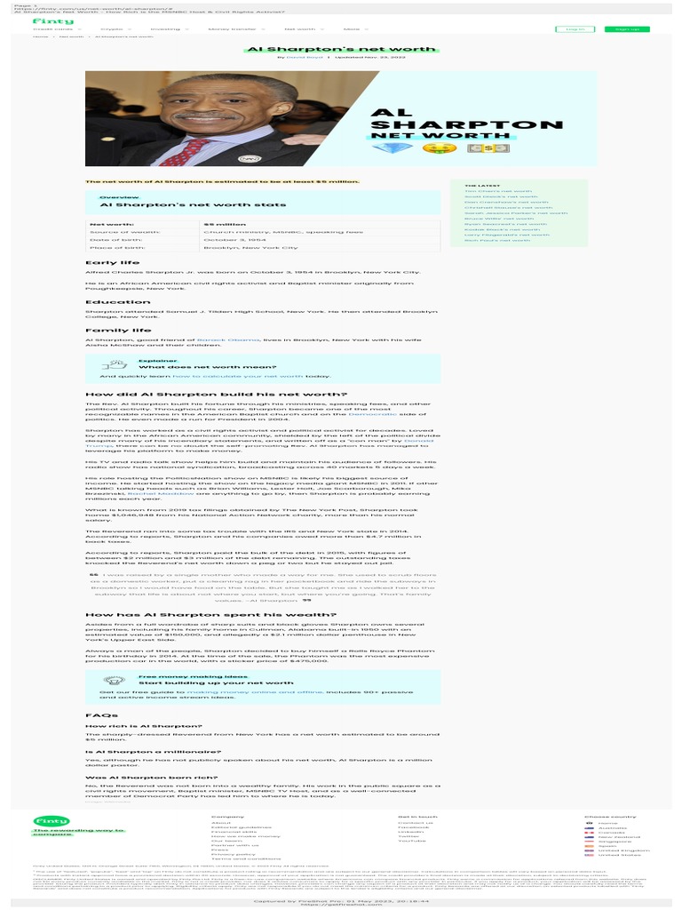 Al Sharpton's Wife: Unveiling Her Net Worth and Their Combined Fortune!