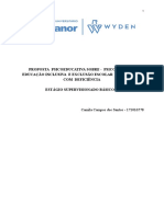 Proposta Psicoeducativa Sobre - Psicologia Na Educação Inclusiva e Exclusão Escolar de Crianças Com Deficiência.