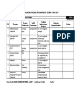 Rekod Pelaksanaan Dan Penilaian Program Panitia Sejarah Tahun 2017