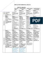 Dosificación mensual grado 6