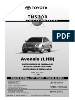 Avensis (LHD) : Toyota Navigation System