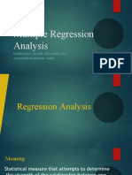 Multiple Regression Analysis: Dannalyn D. Ibanez, RRT, Maem, PH.D Associate Professor - MSRT