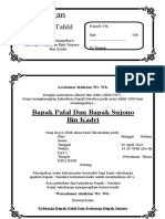 Undangan: Yasin Dan Tahlil