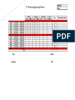 PT. Manorian Engineering Prakarsa: Day Date Working Hour Time in Time Out Over Time Total Notes Keterangan Kerja