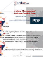 Respiratory Management in Acute Cardiac Care