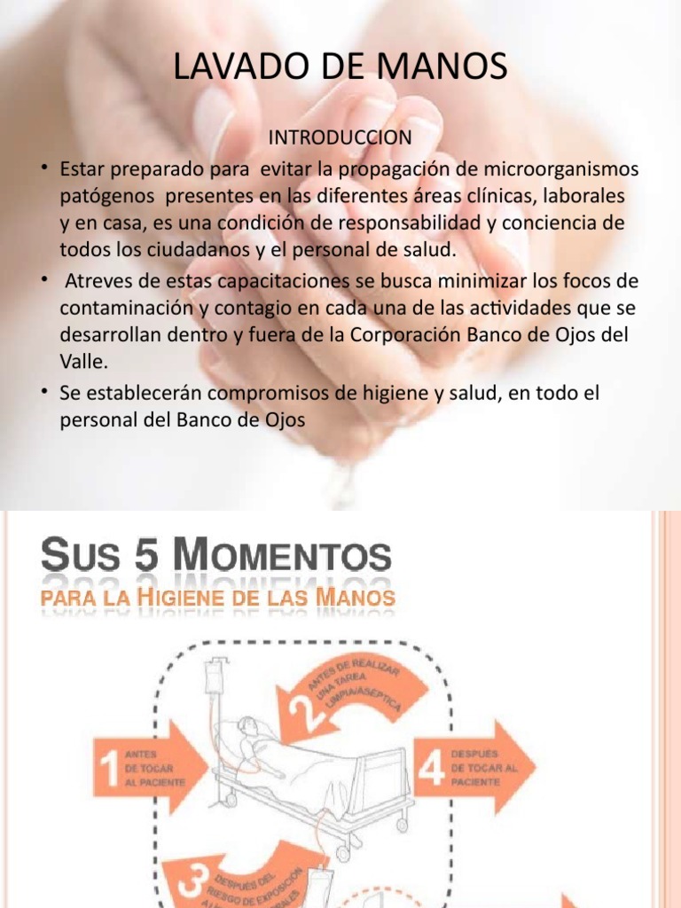 Capacitacion Lavado de Manos 2023 | PDF