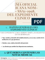Norma Oficial Mexicana Nom-168 - Ssa1-1998, Del Expediente Clinico