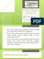 Materi 4 Etika, Moral, Akhlak