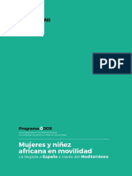 Mujeres y niñez africana en movilidad: datos del Programa ÖDOS 2018-2021