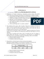 Introducción A La Programacion Lineal: Problemas 01