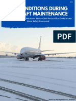 Icy Conditions During Aircraft Maintenance