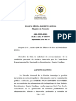 Reconocimiento de la Contraloría de San Andrés como víctima