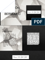 Ecuación DE Bernoulli